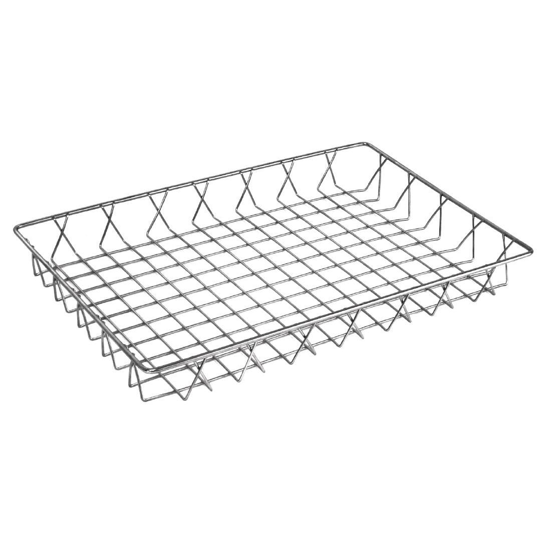 GM222 - Olympia St/St Wire Display Basket 450 x 300 x 50mm - Each - GM222