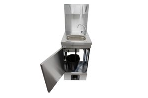 Parry Mobile Heated Mobile Hand Wash Basin With Door And Accessories - MWBTDA - 2