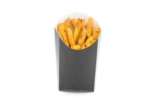 Large Black Compostable Chip Scoop (Full Case of 500) - GP5429999AA - 1