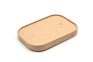 500ml - 1000ml Rectangular Kraft Paper Lid (Full Case of 300) - GP2723006 - 1