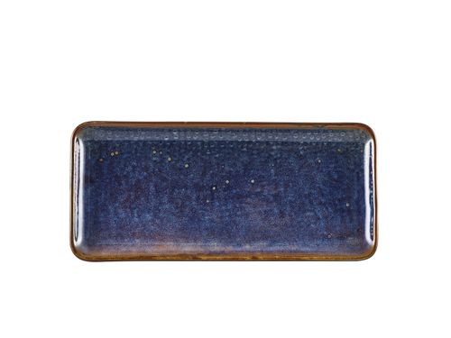 Terra Porcelain Aqua Blue Narrow Rectangular Platter 31 x 14cm (Pack of 6) - NR-PBL30 - 2