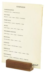 Acacia Wood Sign Holder 9 x 2.5 x 2.5cm (Pack of 12) - WSH9 - 1