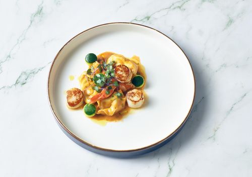 Terra Porcelain Aqua Blue Two Tone Presentation Plate 26cm (Pack of 6) - PRT-PBL26 - 10