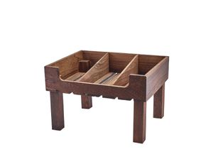Rustic Wooden Display Crate Stand GN 1/2 - TR3221 - 1
