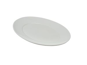 GenWare Porcelain Winged Oval Plate 31.5cm/ 12.5 (Pack of 4) - 110631 - 1