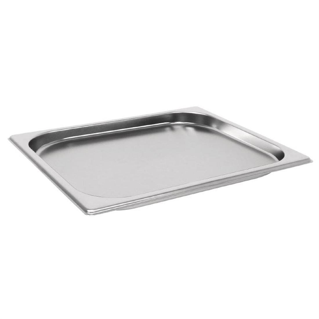 GM320 - Vogue Heavy Duty Stainless Steel 1/2 Gastronorm Pan 20mm - Each - GM320