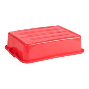 Vollrath Traex® Colour-Mate Red Food Storage Box 5-inch - 1