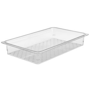 Cambro 76mm Deep 1/1 Clear GN Colander Pan - 1