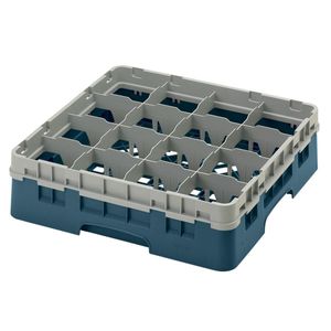 Cambro H114mm Teal 16 Compartment Camrack - 1
