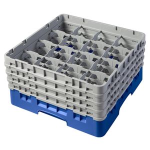 Cambro H215mm Blue 16 Compartment Camrack - 1