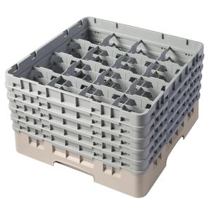 Cambro H257mm Beige 16 Compartment Camrack - 1