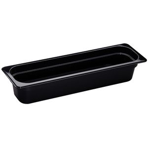 Cambro 100mm Deep High Heat 2/4 GN Pan Black - 1