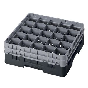 Cambro H133mm Black 25 Compartment Camrack - 1