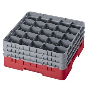 Cambro H196mm Red 25 Compartment Camrack - 1