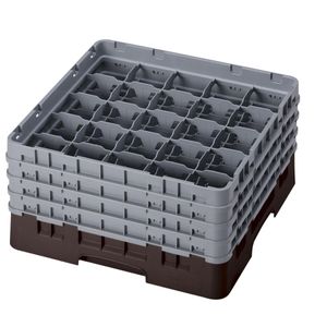 Cambro H215mm Brown 25 Compartment Camrack - 1