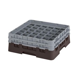 Cambro H133mm Brown 36 Compartment Camrack - 1