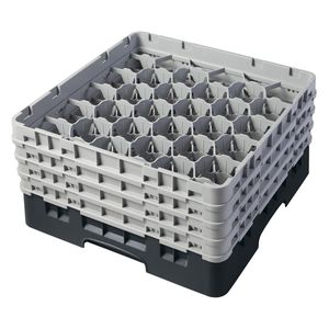 Cambro H215mm Black 30 Compartment Camrack - 1