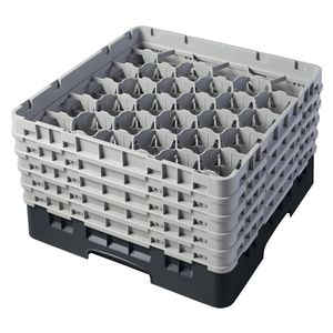 Cambro H257mm Black 30 Compartment Camrack - 1