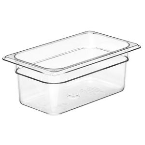 Cambro 100mm Deep 1/4 Clear Polycarbonate GN Pan - 1