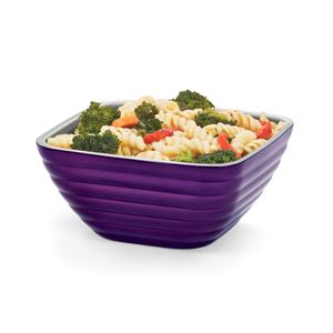 Vollrath 1.7L Purple Square Insulated Bowl - 3