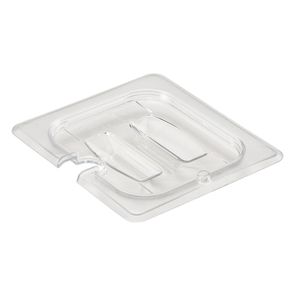 Cambro Clear 1/6 GN Notched Cover w/Handle - 1