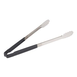 Vollrath Black One-piece Kool-Touch Utility Grip Tong 406mm - 1