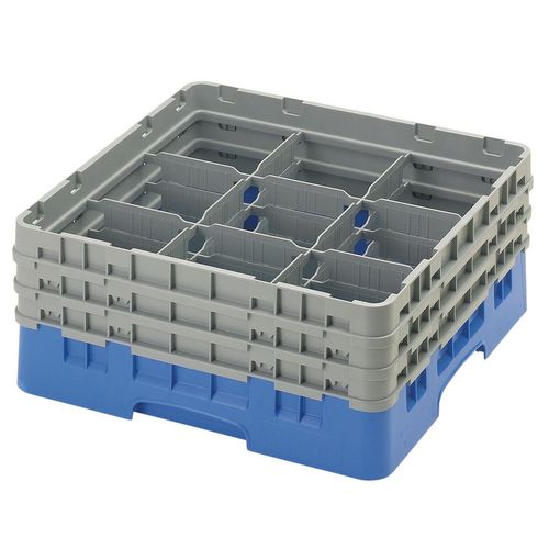 Cambro H174mm Blue 9 Compartment Camrack - 1
