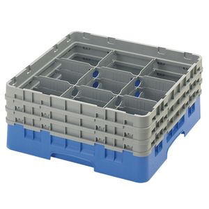 Cambro H174mm Blue 9 Compartment Camrack - 1
