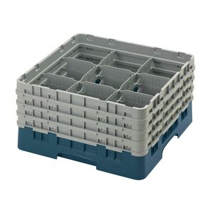 Cambro H215mm Teal 9 Compartment Camrack - 1