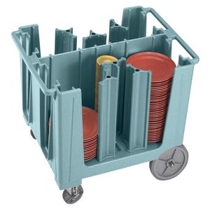 Cambro Standard Slate Blue Adjustable Dish Caddy S-Series - 1