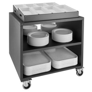 Pujadas Cutlery Dispenser Trolley Black - 1