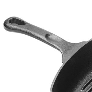 Winco Square Cast Iron Grill Pan with Helper Handle - 3
