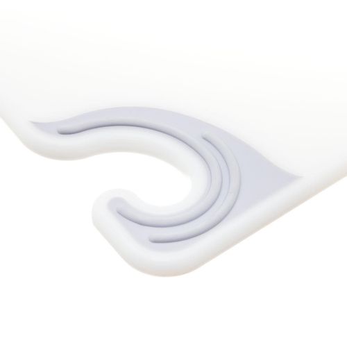 San Jamar White 9x12 Saf-T-Grip® Cutting Board - 3