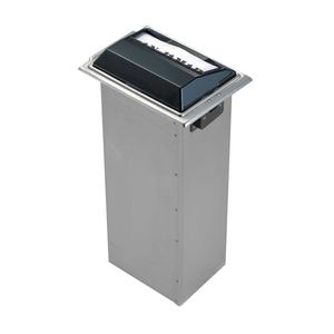 San Jamar Black/St Steel Minifold In-Counter Napkin Dispenser - 1