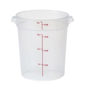 Cambro 3.8L Polypropylene Translucent Round - 1