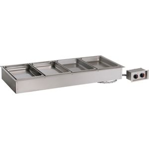 Alto-Shaam Four-Pan Drop-in Hot Food Well - 1