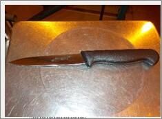 Genware 4 Vegetable Knife Black - K-V4 - 3