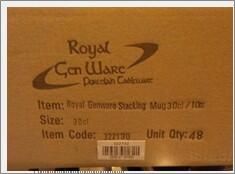 Genware Porcelain Stacking Mug 30cl/ 10oz (Pack of 6) - 322130 - 7