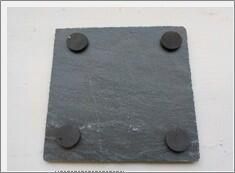 Genware Natural Edge Slate Platter 28 X 28cm (Pack of 6) - SLTN-2828 - 3