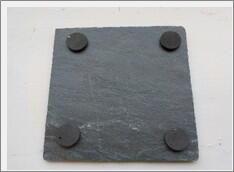Genware Natural Edge Slate Platter 20 X 20cm (Pack of 6) - SLTN-2020 - 3
