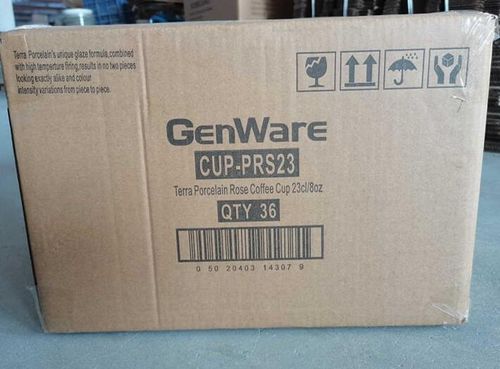 Terra Porcelain Rose Coffee Cup 22cl/ 7.75oz (Pack of 6) - CUP-PRS23 - 9