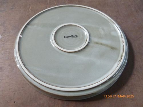 Terra Porcelain Grey Low Presentation Plate 21cm (Pack of 6) - LP-PG21 - 6