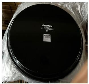 Gengrip 14 Round Non-Slip Tray Black - GG1400BLK - 4
