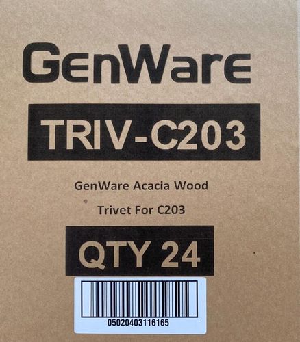 GenWare Acacia Wood Trivet For C203 (Pack of 6) - TRIV-C203 - 13