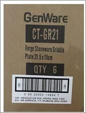 Forge Stoneware Griddle Plate 21.5 x 15cm (Pack of 6) - CT-GR21 - 10