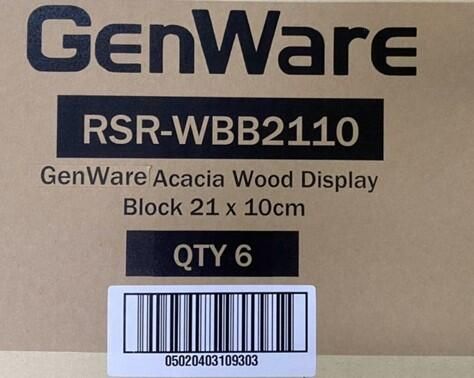 GenWare Acacia Wood Display Block 21 x 10cm - RSR-WBB2110 - 8