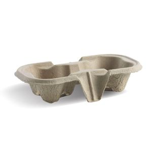 BioPak 2 Cup BioCup Tray (Pack of 500) - B-CC-802-UK - 3