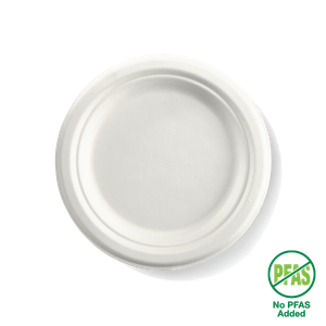 BioPak 18cm / 7" Round Plant Fibre Plates (Pack of 1,000) - B-PL-07-PF-UK - 1