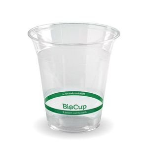 BioPak 360ml Clear PLA BioCups (Pack of 1,000) - R-360Y-UK - 1