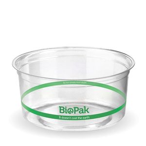 BioPak 360ml Clear PLA BioBowls (Pack of 500) - P-360-UK - 1